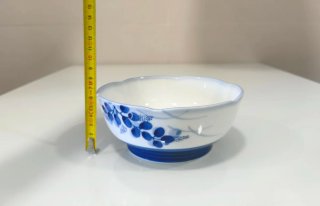 Bol cerámica japonés azul y blanco