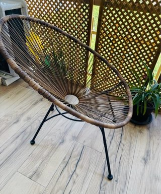 Silla Acapulco Ratán y Metal