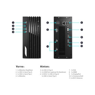 MSI Pro DP20Z 5M-001BEU 32GB Mini PC AMD Radeon