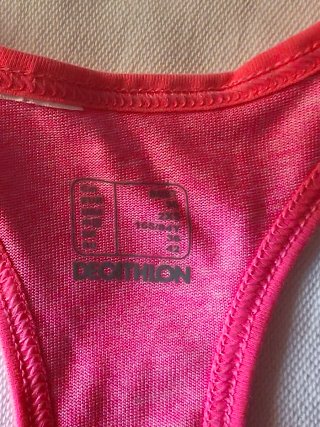 Camiseta deportiva rosa Domyos Talla S