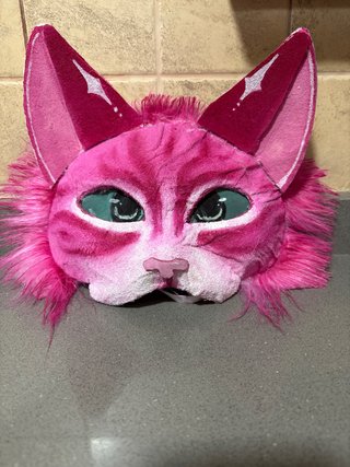 Máscara de Gato Rosa