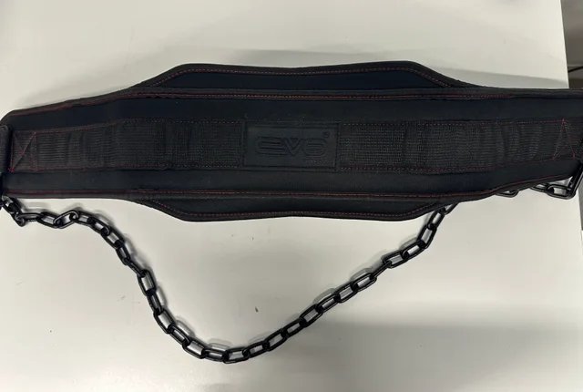 Cinturón Fitness Negro con Cadena