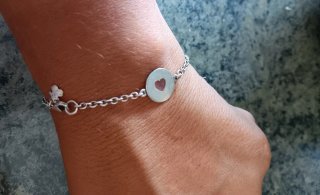 Pulsera Tous Esmalte Corazón, Rana, Niña