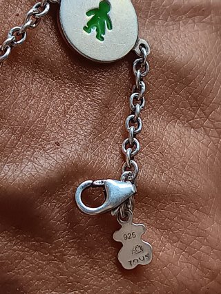 Pulsera Tous Esmalte Corazón, Rana, Niña