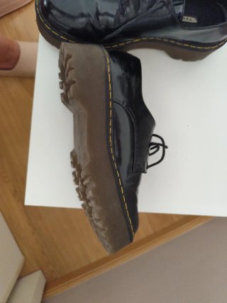 Zapatos negros plataforma cordones