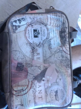 Bolso de viaje estampado mapa