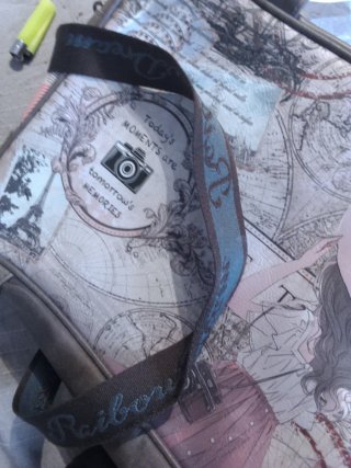 Bolso de viaje estampado mapa