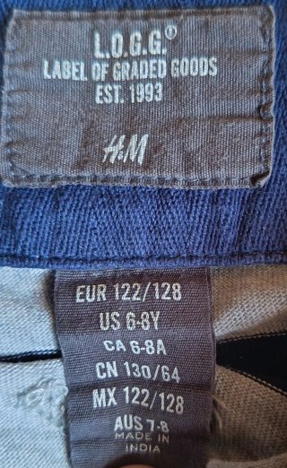 Jersey rayas H&M T. 7-8 años