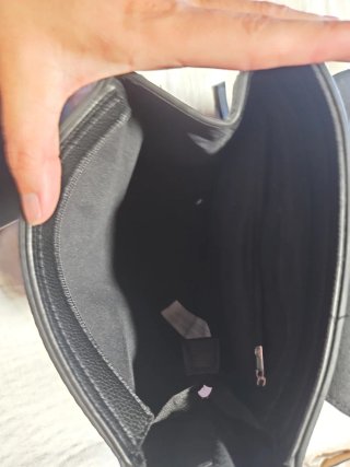 Mochila de cuero negra