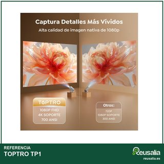 Proyector portátil TOPTRO TP1 4K wifi bluetooth