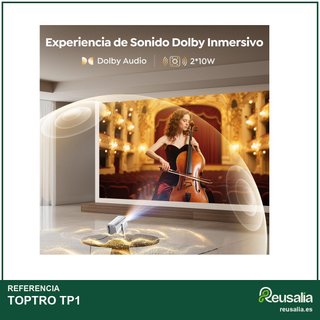 Proyector portátil TOPTRO TP1 4K wifi bluetooth