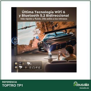 Proyector portátil TOPTRO TP1 4K wifi bluetooth