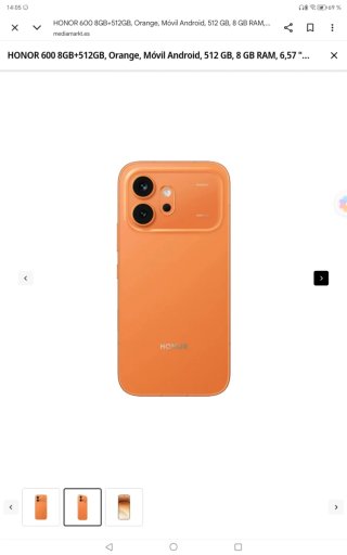 Honor 600 Dorado/Naranja