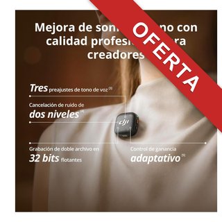 DJI Mic 3 micrófono inalámbrico 2 TX 1 RX