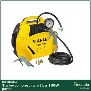 Stanley compresor aire 8 bar 1100W portátil