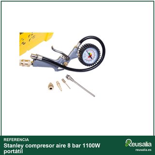 Stanley compresor aire 8 bar 1100W portátil