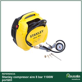 Stanley compresor aire 8 bar 1100W portátil