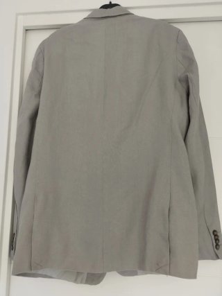 Chaqueta Lino Hombre Gris