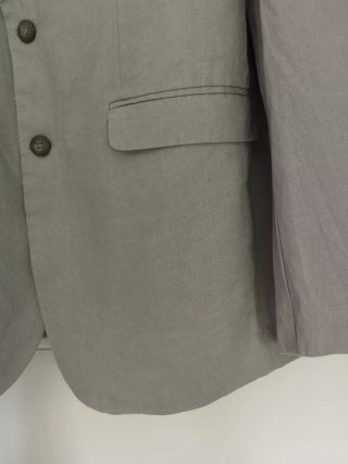 Chaqueta Lino Hombre Gris