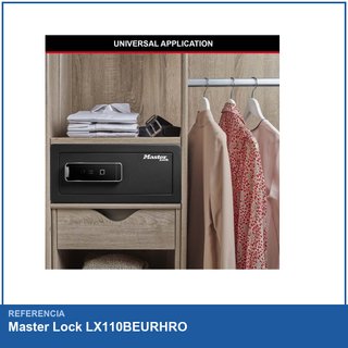 Master Lock LX110BEURHRO caja fuerte biométrica