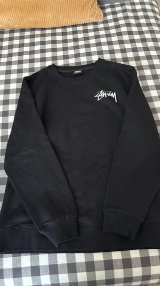Sudadera Stüssy Negra con Dados Naranja