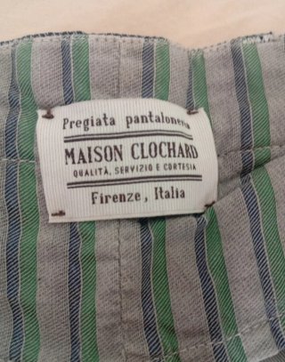 Pantalón chino gris Maison Clochard