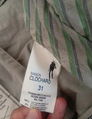 Pantalón chino gris Maison Clochard