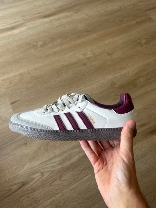 Adidas Samba Blancas y Granate Talla 42