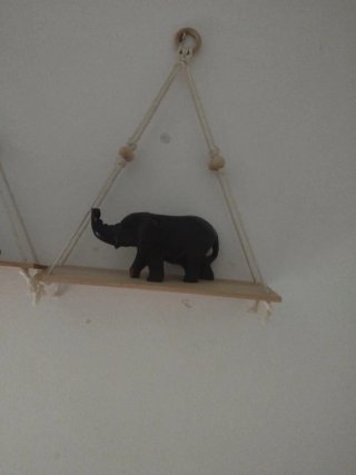 Baldas de pared con Buda y elefantes