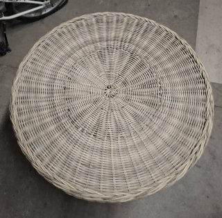 Mesa de jardín ratán redonda
