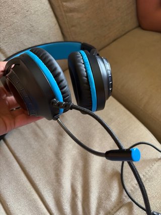 Auriculares Gaming Azul y Negro
