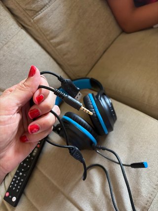 Auriculares Gaming Azul y Negro