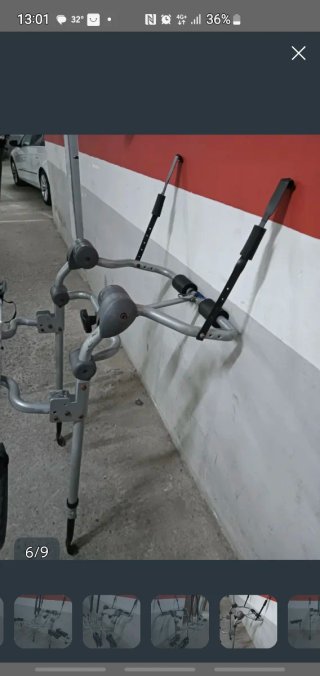 Portabicicletas para portón trasero, dos bicicleta