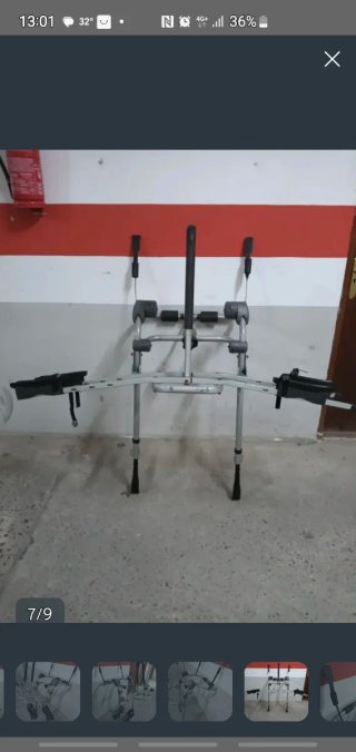 Portabicicletas para portón trasero, dos bicicleta