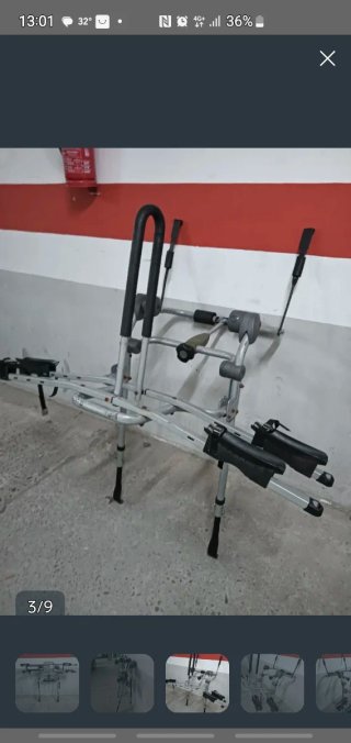 Portabicicletas para portón trasero, dos bicicleta