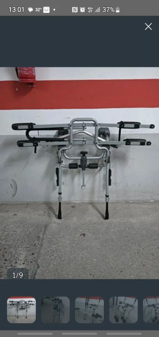 Portabicicletas para portón trasero, dos bicicleta