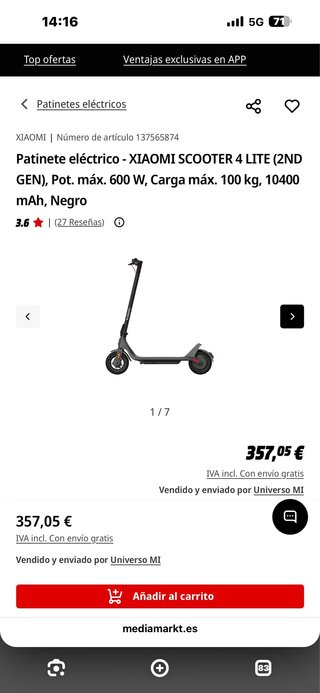 Patin Eléctrico Xiaomi 4