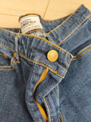 Stradivarius Jeans Hombre Azul