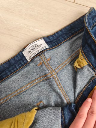 Stradivarius Jeans Hombre Azul