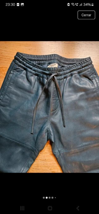 Pantalón Piel Zadig & Voltaire Deluxe Teal