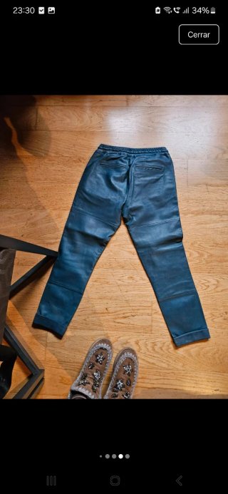 Pantalón Piel Zadig & Voltaire Deluxe Teal