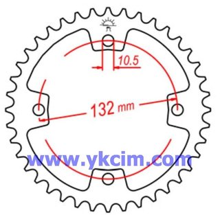 Plato 38 dientes Kymco MXU 250 - Kymco KXR 250