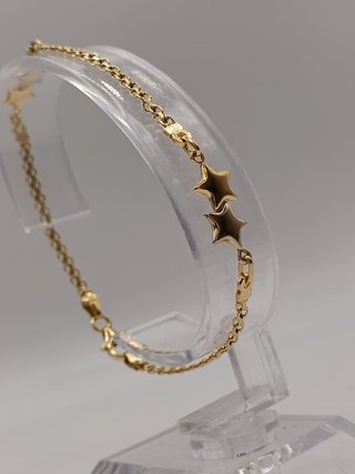 Pulsera Oro 18k - Bismark Estrella - 4,30gr-19ctms