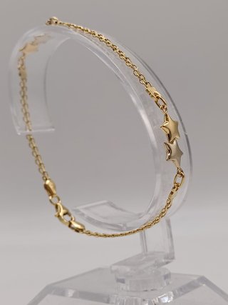 Pulsera Oro 18k - Bismark Estrella - 4,30gr-19ctms