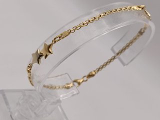 Pulsera Oro 18k - Bismark Estrella - 4,30gr-19ctms