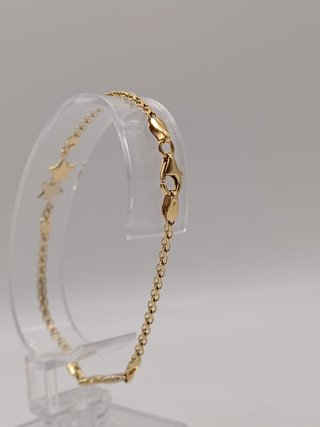 Pulsera Oro 18k - Bismark Estrella - 4,30gr-19ctms
