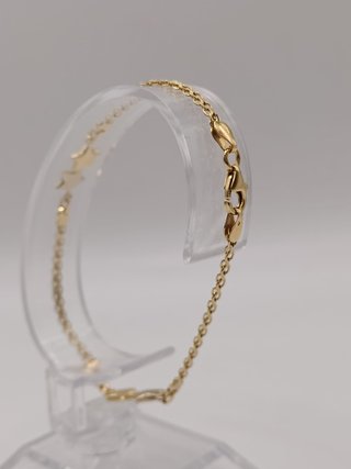 Pulsera Oro 18k - Bismark Estrella - 4,30gr-19ctms