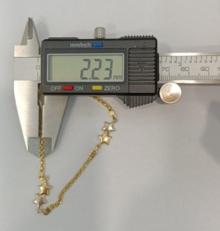 Pulsera Oro 18k - Bismark Estrella - 4,30gr-19ctms