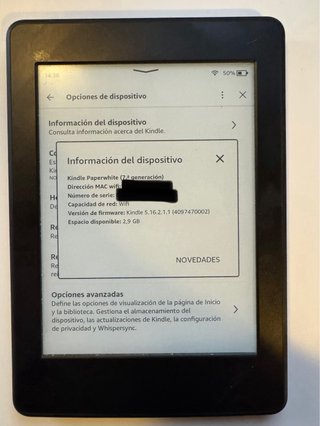 Kindle Paperwhite 7ª Gen + funda