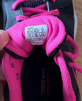Zapatillas Asics Gel-Padel Pro Negro/Rosa